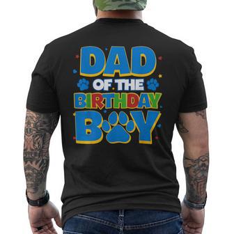 Family Matching Party Dad Of The Birthday Boy Men's T-shirt Back Print - Thegiftio UK