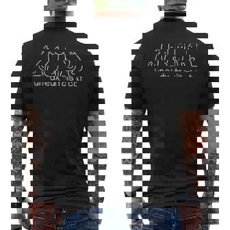 French Cat Lovers Un Deux Trois Cat French Cat Men's T-shirt Back Print | Seseable CA