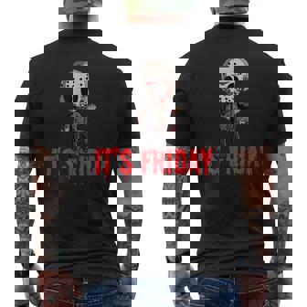 Friday 13Th ファニーハロウィンホラー メンズTシャツ バックプリント - Kawaiitshirt