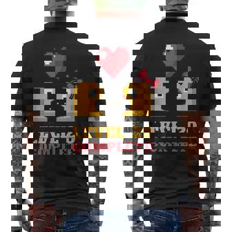 Gamers Nivel 20 Completo 20 Aniversario De Boda Camiseta Hombre Estampado Espalda - Regaloses