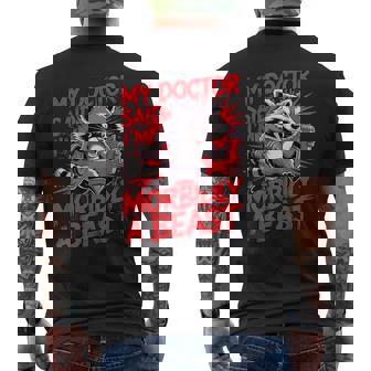 Gym Workout Racoon Muscle メンズTシャツ バックプリント - Kawaiitshirt