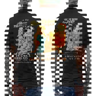 Hard Dickens Cider Drinking Humor Vintage Pinup Men's T-shirt Back Print - Thegiftio