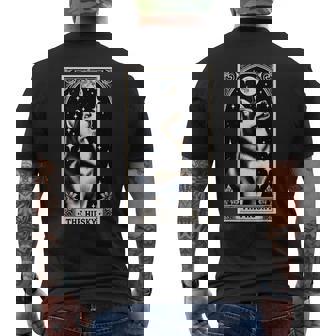 The Husky タロットカード メンズ レディース キッズ シベリアンハスキー メンズTシャツ バックプリント - Kawaiitshirt