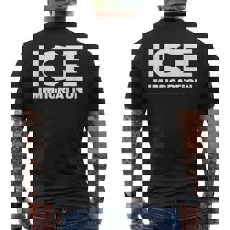Ice Immigration Men's T-shirt Back Print - Monsterry