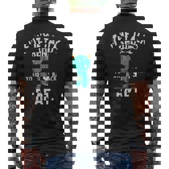 If They Talk Behind Your Back Fart かわいい動物モンスター メンズTシャツ バックプリント - Kawaiitshirt