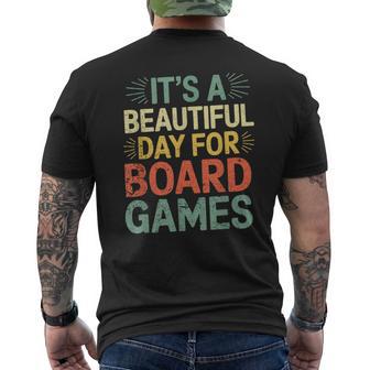It's Beautiful Day For Board Games Great Game Night Men's T-shirt Back Print - Thegiftio UK