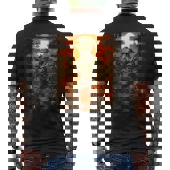 Jack O Lantern Mummy Bigfoot Halloween Costumes Mens Men's T-shirt Back Print | Mazezy