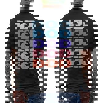 Modern Repeated Text Dod メンズTシャツ バックプリント - Kawaiitshirt