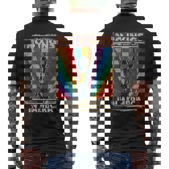 No Kings In America Lgbt Retro Men's T-shirt Back Print - Thegiftio