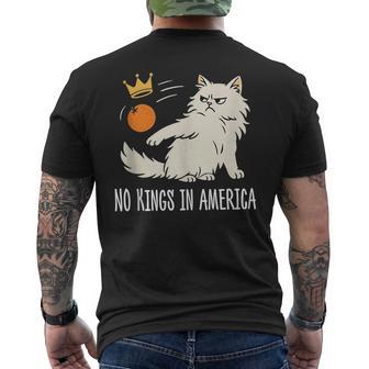 No Kings In America Men's T-shirt Back Print - Thegiftio UK