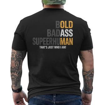 Old Man Saying Gag Birthday Dad Father's Day Grandpa Men's T-shirt Back Print - Thegiftio UK