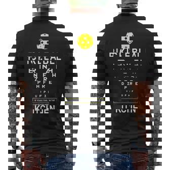 Pickleball If You Can Read This Kitchen Joke Men's T-shirt Back Print | Mazezy