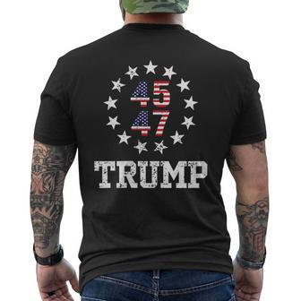 Qr President Trump 4547 Trump Dancing Code2 Sided Men's T-shirt Back Print - Thegiftio UK