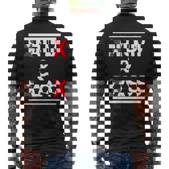 Rum And Ass Lovers Drum & Bass パロディ 皮肉なスローガン メンズTシャツ バックプリント - Kawaiitshirt