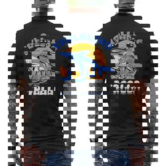 Shark Tralalero Tralala Trendy Italian Brainrot Meme Men's T-shirt Back Print - Monsterry