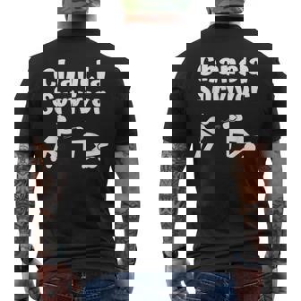 Spanish Chancla Survivor Puerto Rican Puerto Rico Men's T-shirt Back Print | Mazezy