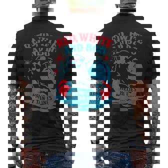 Summerween Red White And Boo 4Th Of July Matching Men's T-shirt Back Print - Monsterry