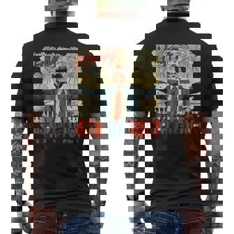 Trump Happy 4Th Of July Independence Day Men's T-shirt Back Print | Mazezy