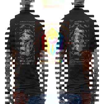 When Someone Attacks One Party Member Lgbt Men's T-shirt Back Print - Monsterry