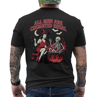 Witch All Are Cremated Equal Feminist Halloween Men's T-shirt Back Print - Thegiftio UK