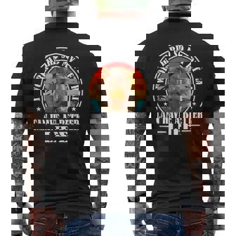 Work Hard Better Life Retrointage Pet Rat Lover メンズTシャツ バックプリント - Kawaiitshirt