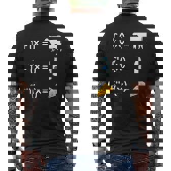 FX F'x F''x 関数 微分 微分積分 微分方程式 導関数 積分法 積分証明 数学好き メンズTシャツ バックプリント - Kawaiitshirt