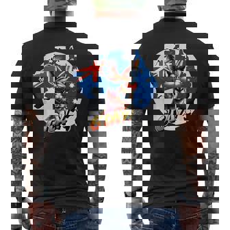 G'dayオーストラリアのお土産カンガルー。 メンズTシャツ バックプリント - Kawaiitshirt