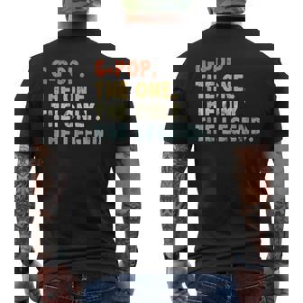 G-Pop The One Only Legend Fathers Day For Pop G-Pop Men's T-shirt Back Print - Monsterry