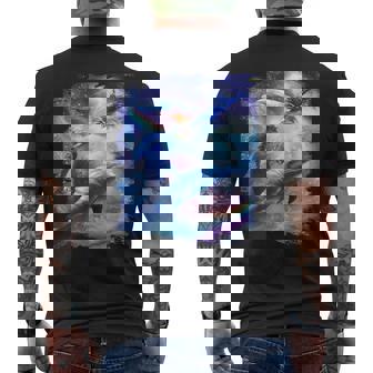 Galaxy Dolphin 宇宙のイルカ メンズTシャツ バックプリント - Kawaiitshirt