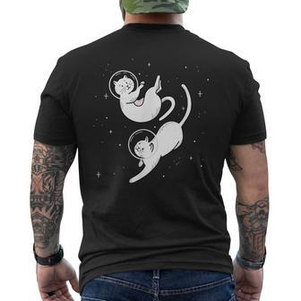 Galaxy Katze Einzigartigesüße Weltraum Katzen T-Shirt mit Rückendruck - Geschenkecke