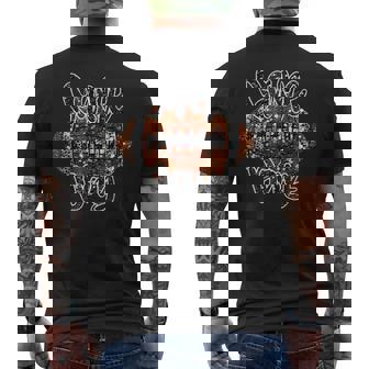 Game Day Football Bling Bling Graphic Football Lover Men's T-shirt Back Print - Monsterry