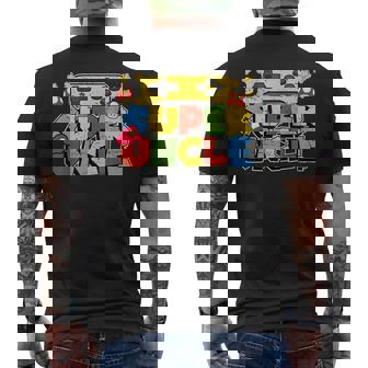 Gamer Super Uncle Father Day For Uncle Men's T-shirt Back Print | Seseable UK