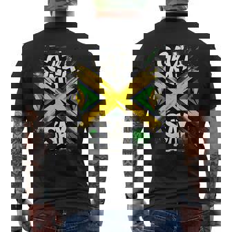 Gaza Mi Say Jamaican Flag Dancehall Vybz Fans MenWomen's Men's T-shirt Back Print - Thegiftio UK
