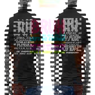 Gen A Slang Bruh Teachers Happy Last Day Of School 2025 Men's T-shirt Back Print | Mazezy