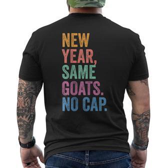 Gen Z Alpha Back To School New Year Same Goats No Cap Men's T-shirt Back Print - Thegiftio UK