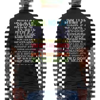 Gen Z & A Slang Teachers Happy Last Day Of School 2025 Men's T-shirt Back Print - Monsterry