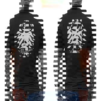 Germany Old German Coat Of Arms Eagle T-Shirt mit Rückendruck - Seseable