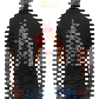 Girafe Famille De Girafes T-shirt imprimé au dos - Cadeauxyz
