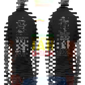 Give Thanks & Praises Jah Rastafari レゲエ ラスタ ウェア メンズTシャツ バックプリント - Kawaiitshirt