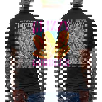 Glizzy Gobbler Hot Dog Glizzy Lovers Bootleg Graphic Men's T-shirt Back Print - Monsterry