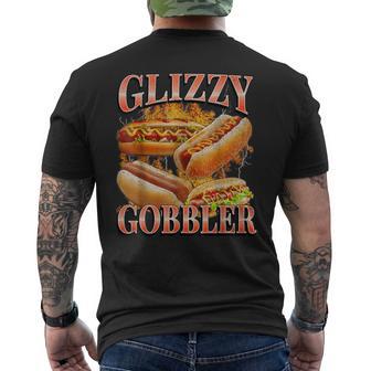 Glizzy Gobbler Wiener Hot Dog Meme Bootleg Graphic Men's T-shirt Back Print - Thegiftio UK