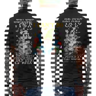 Gnome There's Nothing I Can't Do Except Reach The Top Shelf Men's T-shirt Back Print - Monsterry
