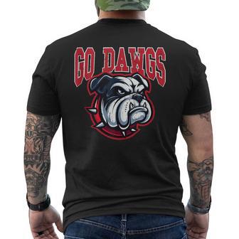 Go Dawgs Bulldogs Men's T-shirt Back Print - Thegiftio UK