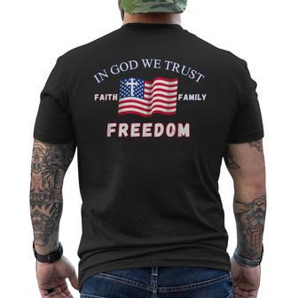 In God We Trust Men's T-shirt Back Print - Thegiftio UK
