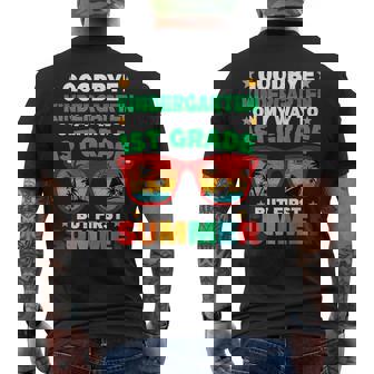 Goodbye Kindergarten First Summer Graduation Last Day Boys Men's T-shirt Back Print - Monsterry