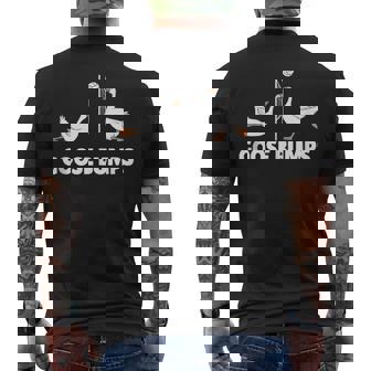 Goose Bumps Volleyball Set Spike Men's T-shirt Back Print - Thegiftio UK