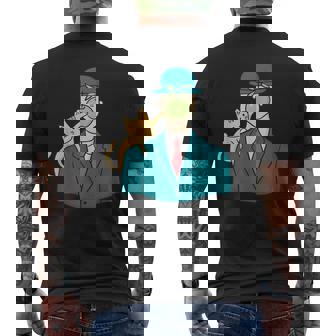 Gracioso Gato Pintura Arte Parodia El Hijo Del Hombre Camiseta Hombre Estampado Espalda - Regaloses