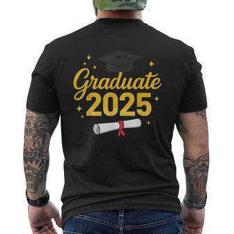 Graduate 2025 For Class Of 2025 Graduation Matching Group Men's T-shirt Back Print - Thegiftio UK