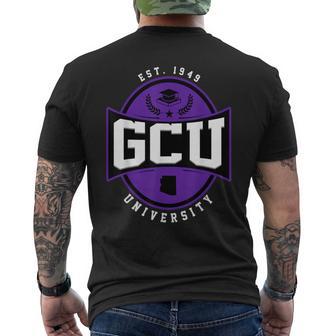 Grand Canyon Gcu University Arch Vintage Retro Men's T-shirt Back Print - Thegiftio