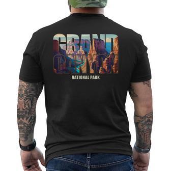 Grand Canyon National Park Hiking Souvenir Outdoor Men's T-shirt Back Print - Thegiftio UK
